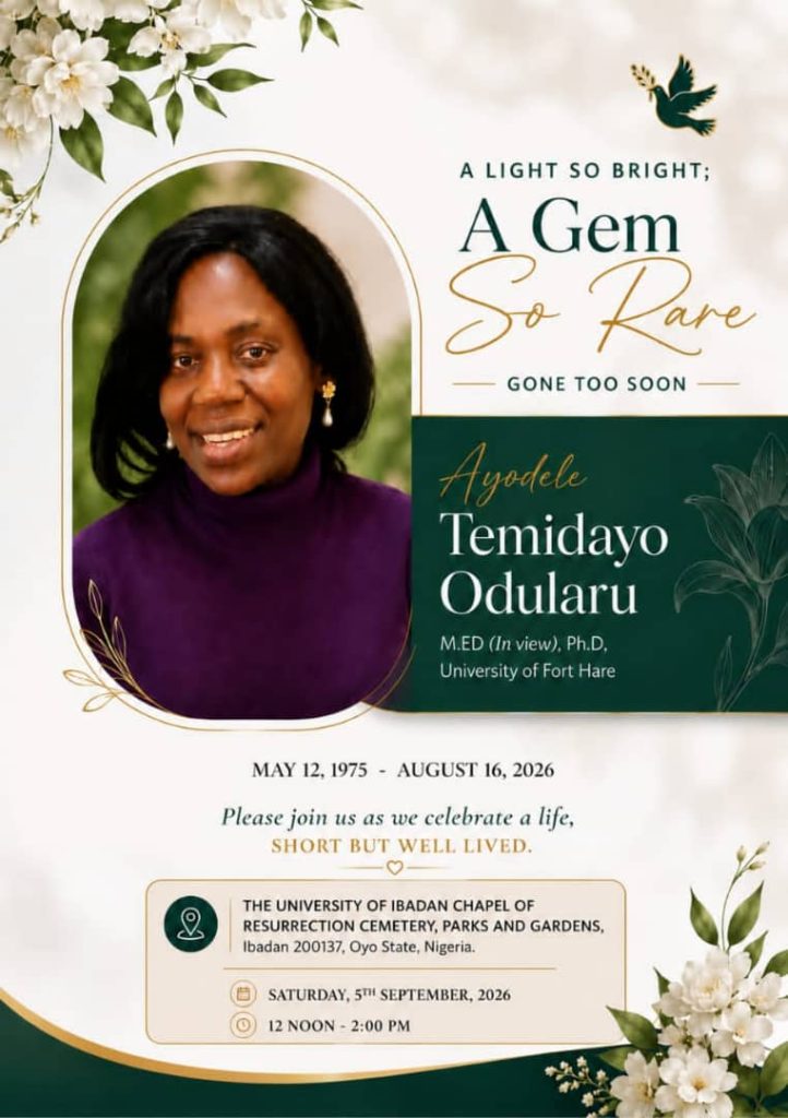 Dr Temidayo Ayodele Odularu